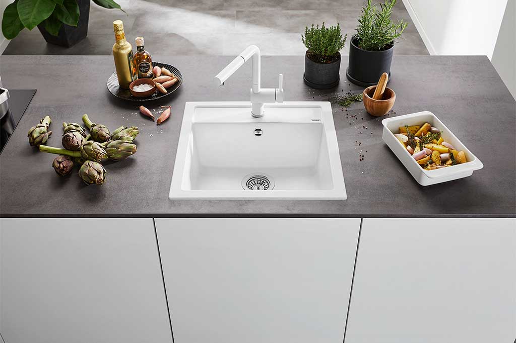 Blanco Smart Home Produkte weiße Spüle DALAGO - Die Küchenwelt Thomas Brag in Duisburg und Bocholt