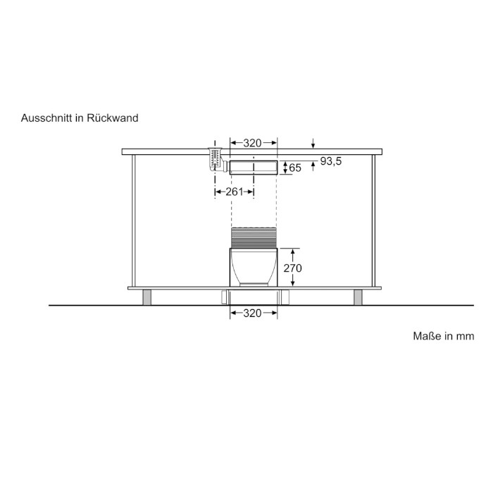 NEFF I91VT44N0 Dunstabzugshaube N 90, Tischlüfter