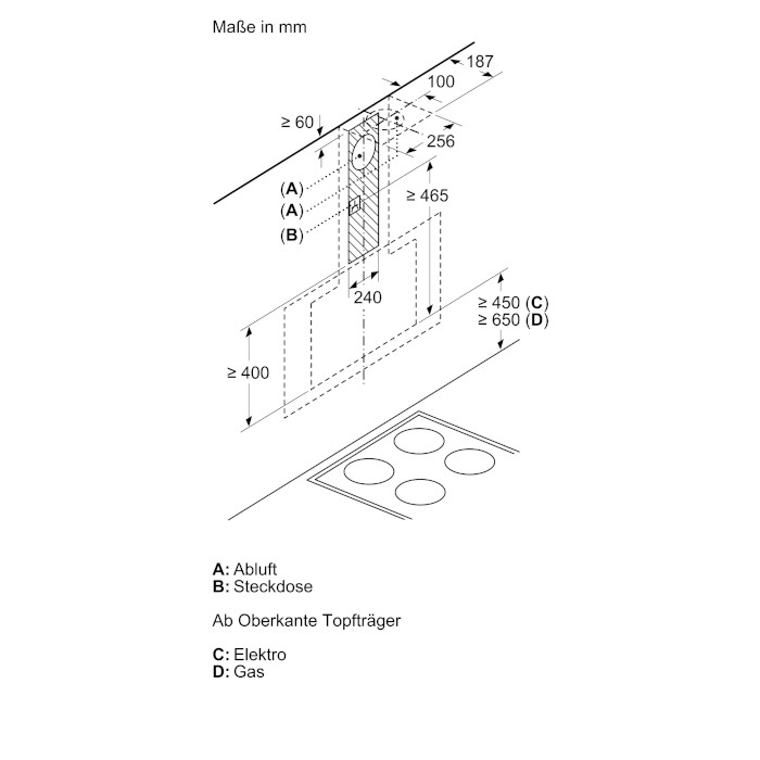 iQ300, Wandesse, 80 cm, Klarglas schwarz bedruckt LC87KHM60