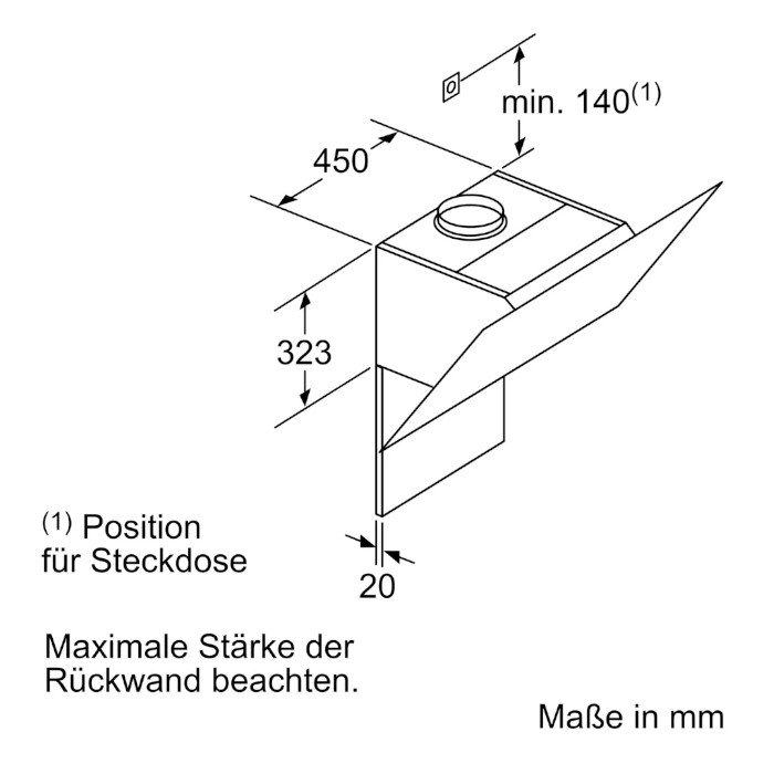 iQ300, Wandesse, 80 cm, Klarglas schwarz bedruckt LC87KHM60