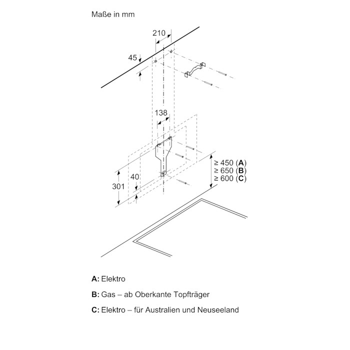 iQ300, Wandesse, 80 cm, Klarglas schwarz bedruckt LC87KHM60