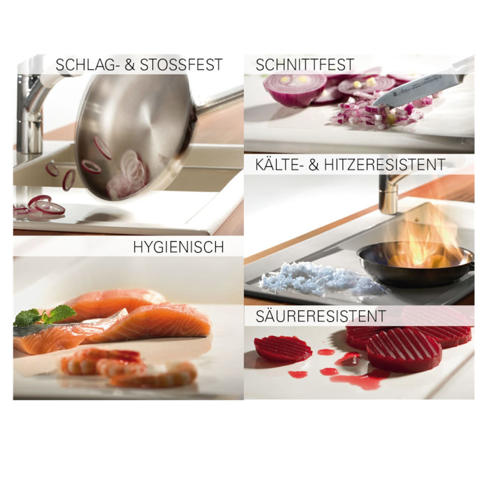 Systemceram 5091 Genea 87 Nigra Keramik Einbauspüle